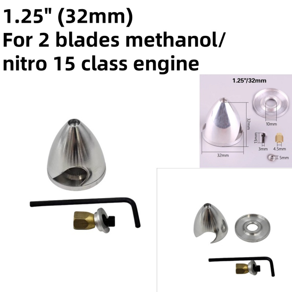 32mm38mm45mm51mm57mm64mm70mm76mm82mm89mm95mm102mm-Aluminium-Metall-Propeller-Spinner-fuumlr-Methanol-2023862-5